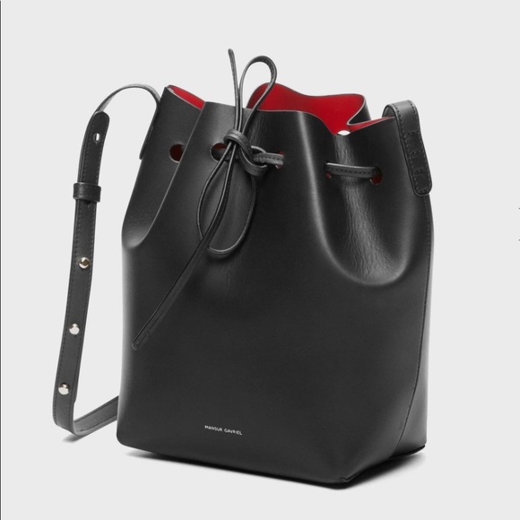 Mansur Gavriel Handbags - Mansur Gavriel Mini Black Bucket Bag